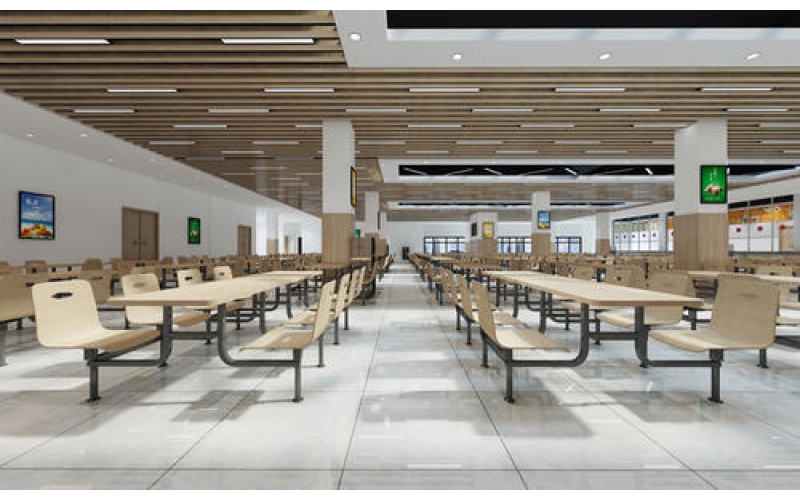 育才中學(xué)餐廳效果圖