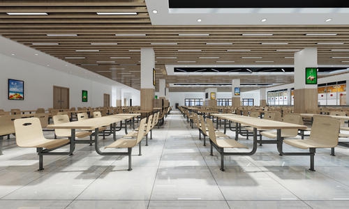 育才中學(xué)餐廳效果圖